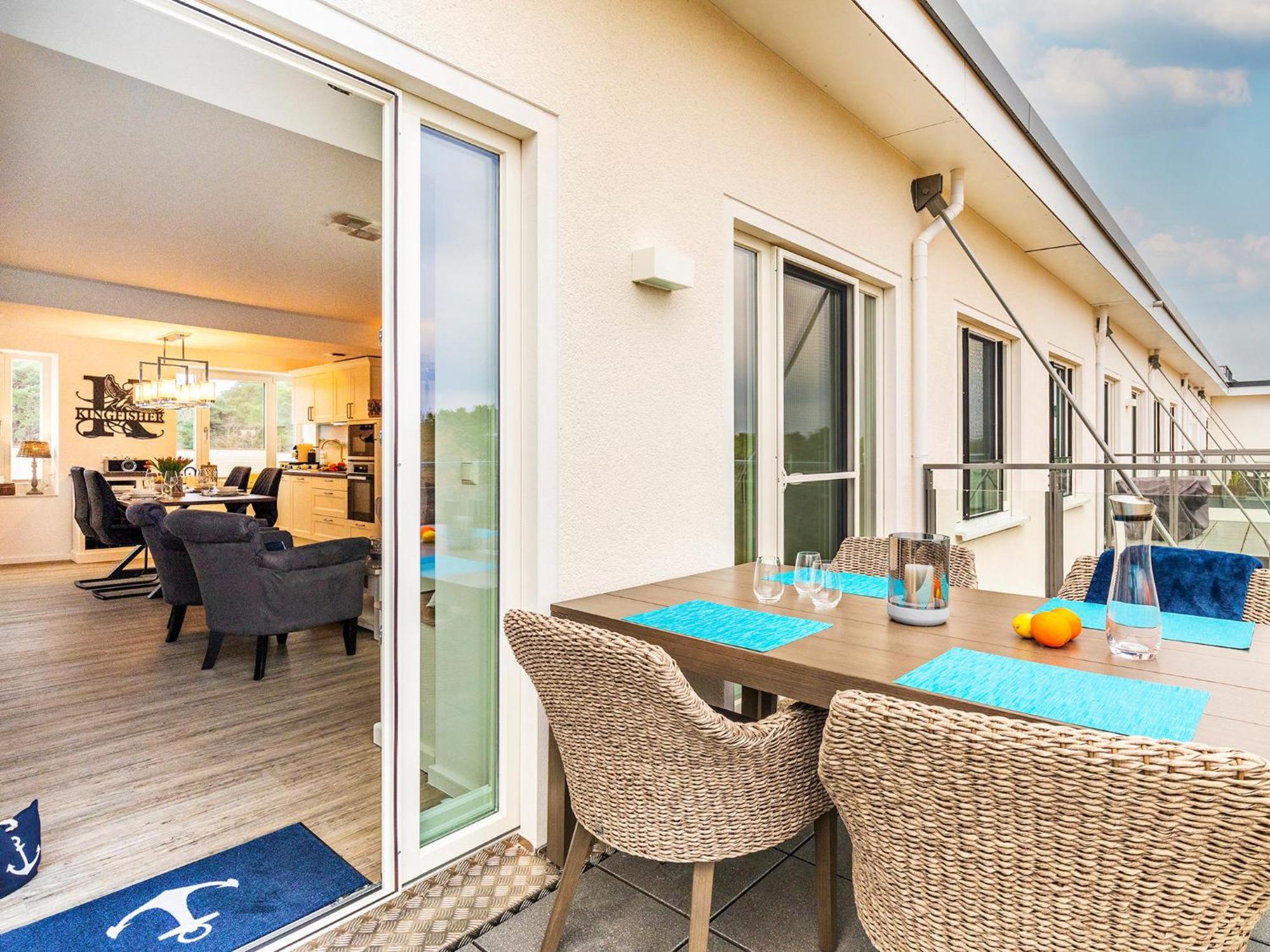 Fewo Prora - Kingfisher Dachterrasse Binz Bagian luar foto